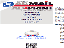 Tablet Screenshot of admail.com